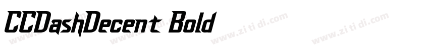 CCDashDecent Bold字体转换